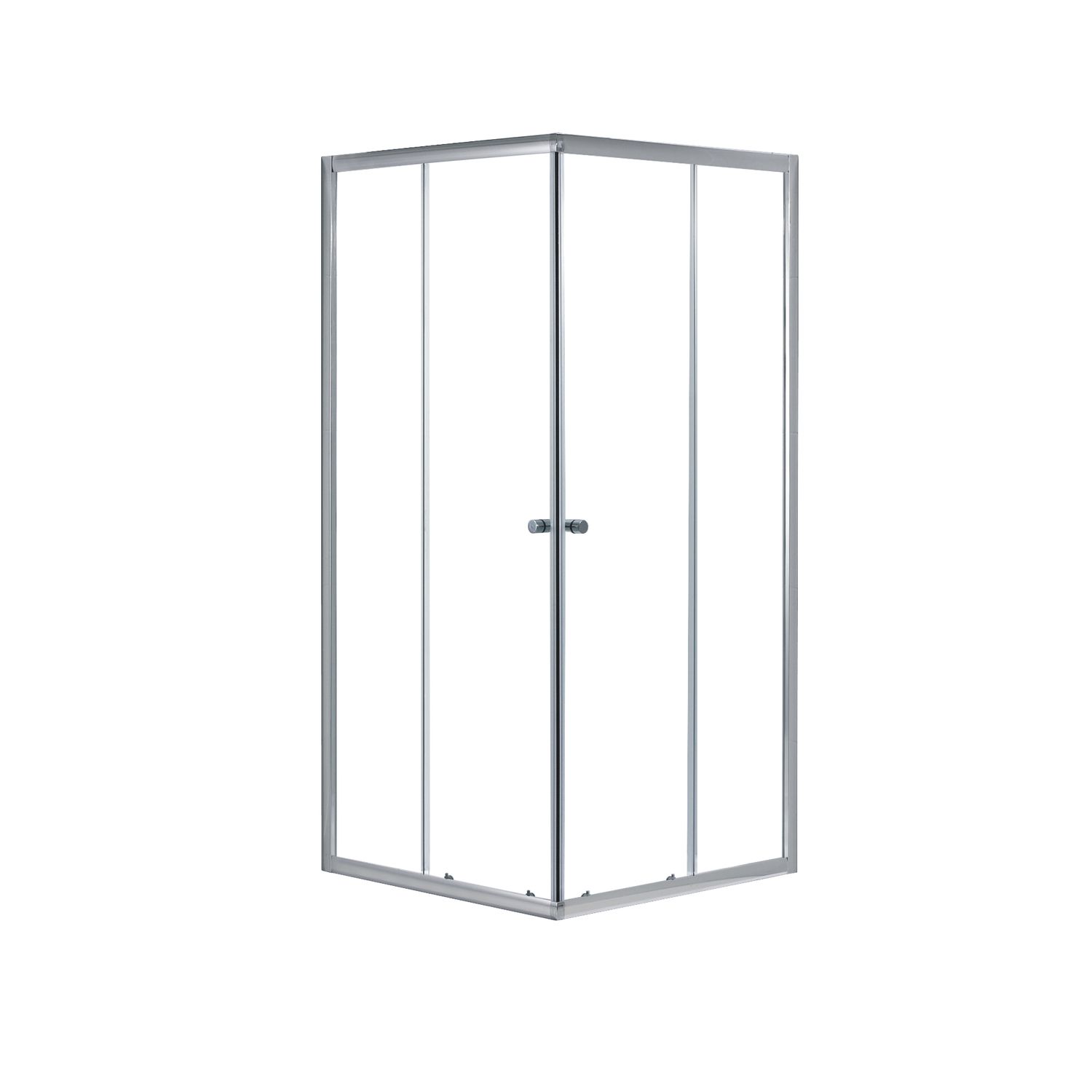 Aquavive  Douche Hoekinstap Sicilie 90 X 190cm - Chroom Profiel - 5 Mm Helder Glas
