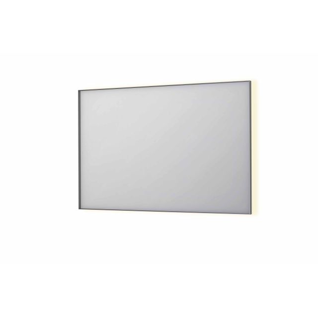 Ink SP32 spiegel - 120x4x80cm rechthoek in stalen kader incl indir LED - verwarming - color changing - dimbaar en schakelaar - geborsteld RVS 8410073