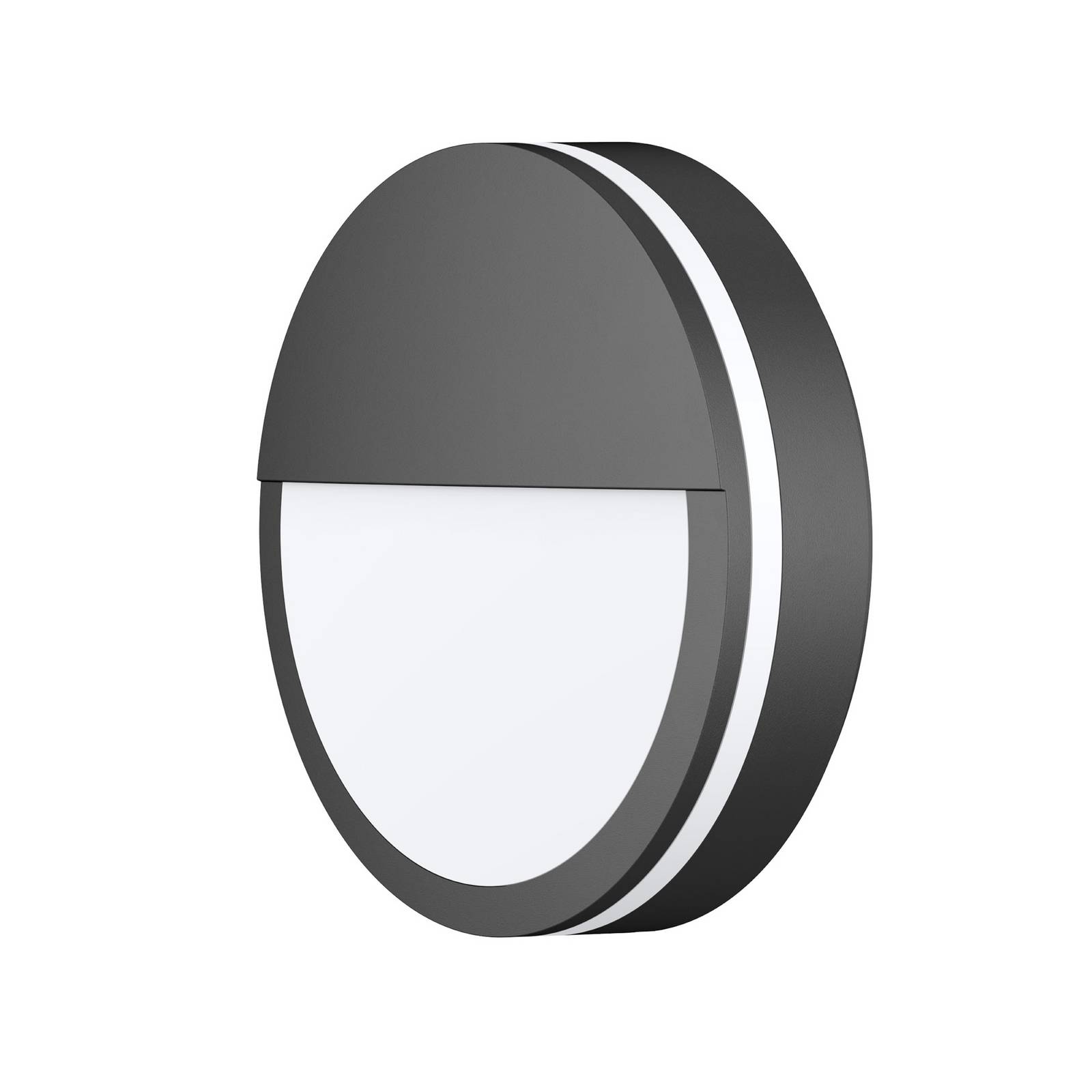 CMD LED buiten wandlamp  9085, antraciet, Ø 25 cm, lens