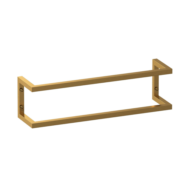 Brauer Combi Handdoekrek - 60x15x15cm - horizontaal/verticaal - geborsteld goud AE-HBA60GG