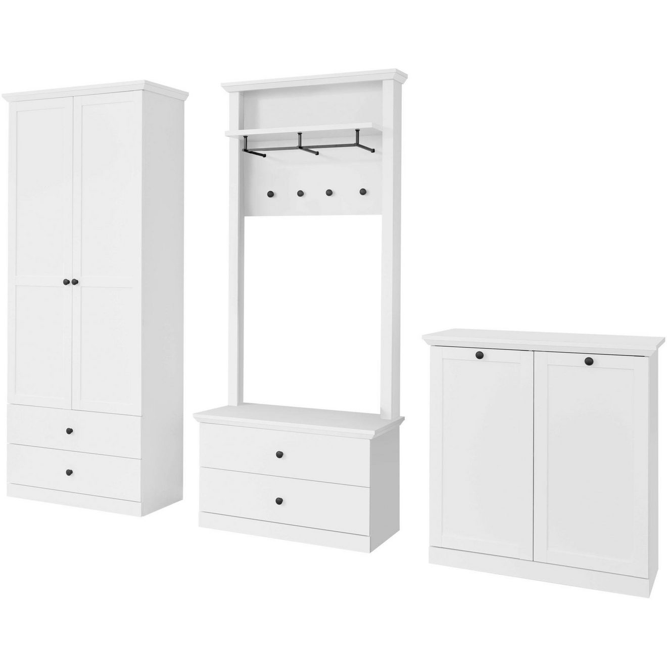 Home affaire Halmeubelset Örebro tijdloze landelijke stijl, volledig uittrekbaar (set, 4-delig)