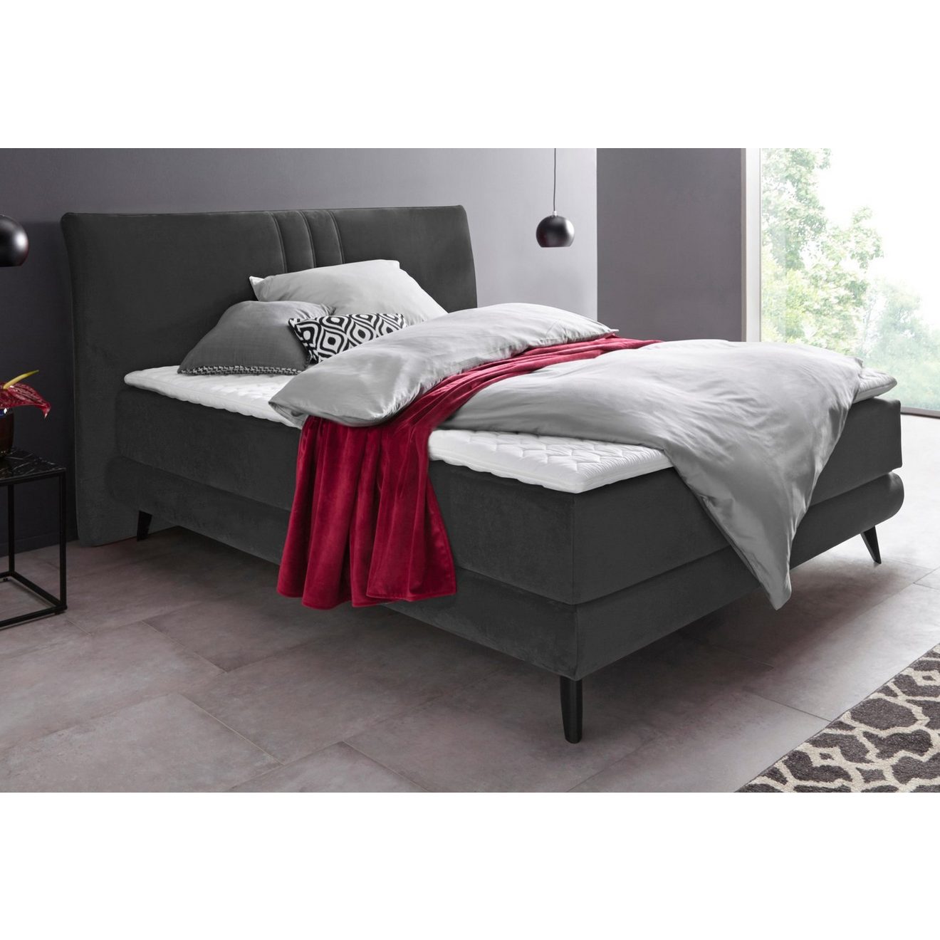 Places of Style Boxspring Skien incl. topmatras van koudschuim, 2 hardheden, 3 uitvoeringen