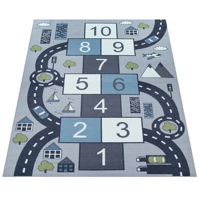 PACO HOME Tapijtbak 565 Grijs