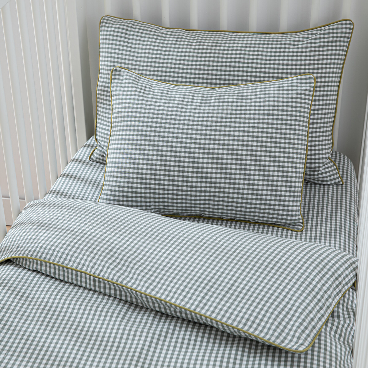 LA REDOUTE INTERIEURS Katoenen kussensloop voor babybed, Tiny Vichy