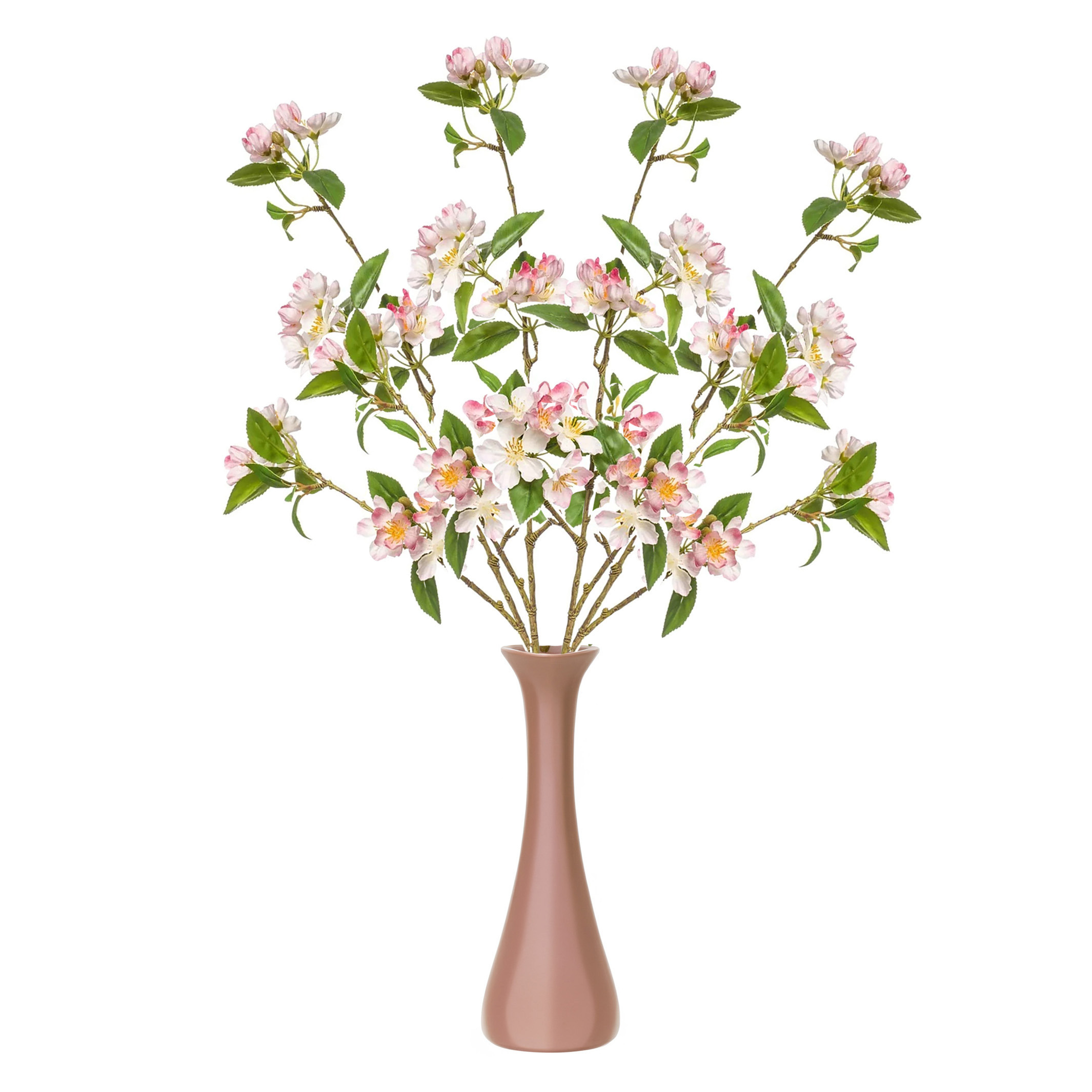 Emerald Kunstbloem Kersen bloesem - 4x - 90 cm - licht roze - Kunst zijdebloemen -
