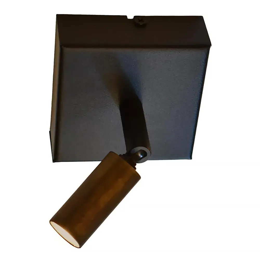 Masterlight Spot Tubo 1 lichts zwart antiek brons