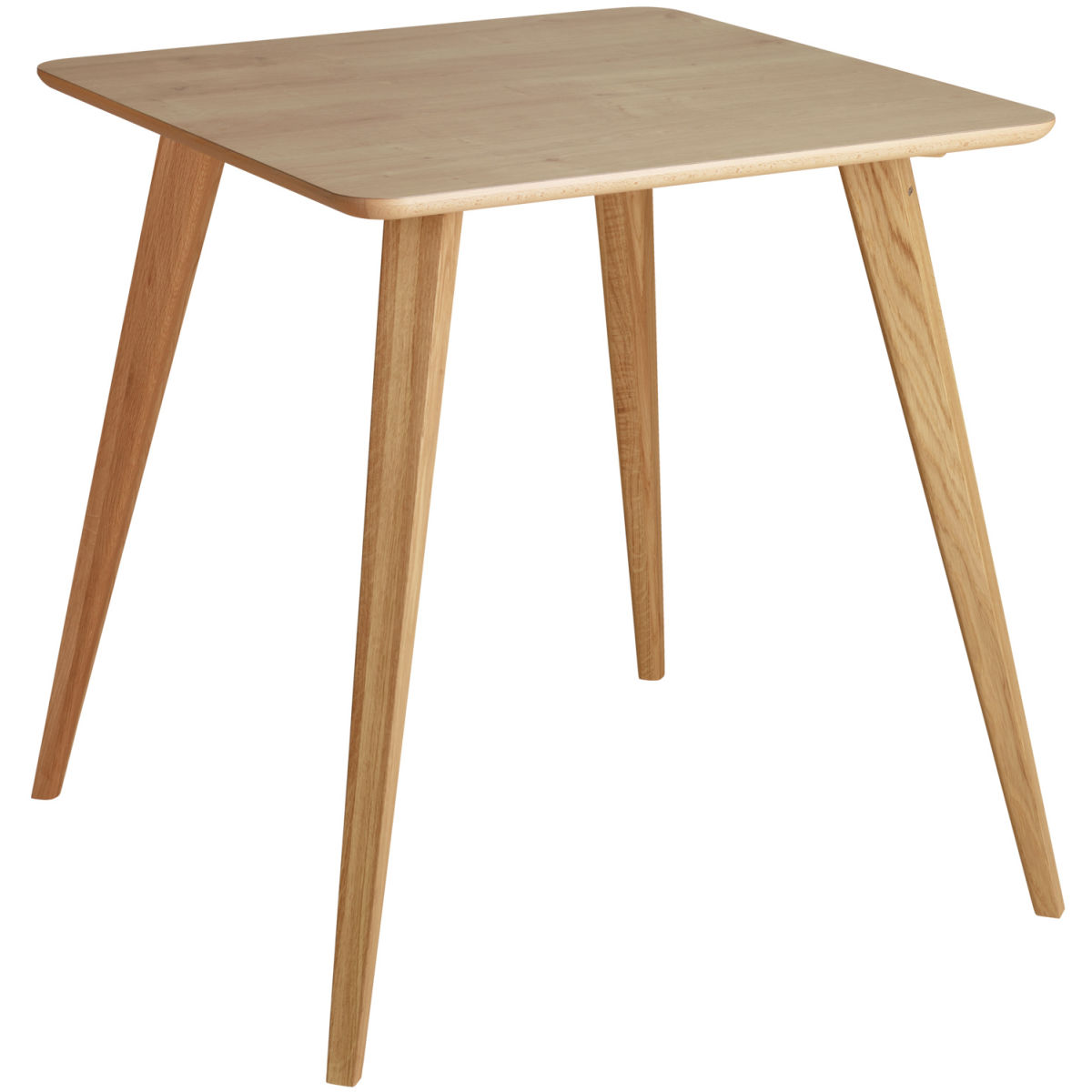 Vega Eettafel Duneo vierkant; 75x75x76 cm (LxBxH); Tafelblad eiken, frame eiken/naturel; vierkant