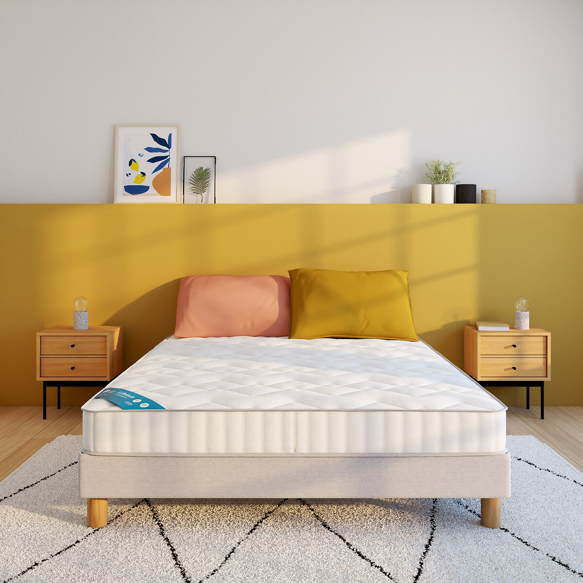 LA REDOUTE INTERIEURS Ensemble matras in mousse met vormbehoud + bedbodem