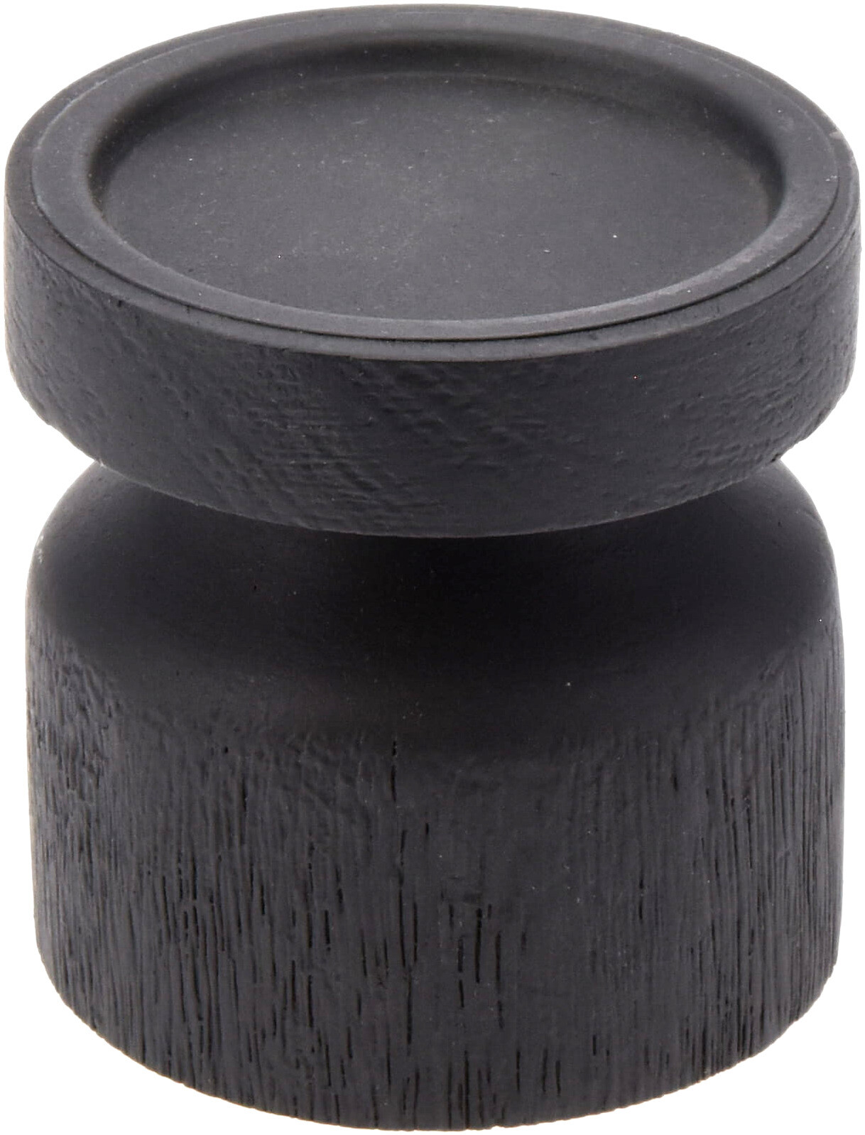 Home & Styling Kandelaar hout zwart 10cm