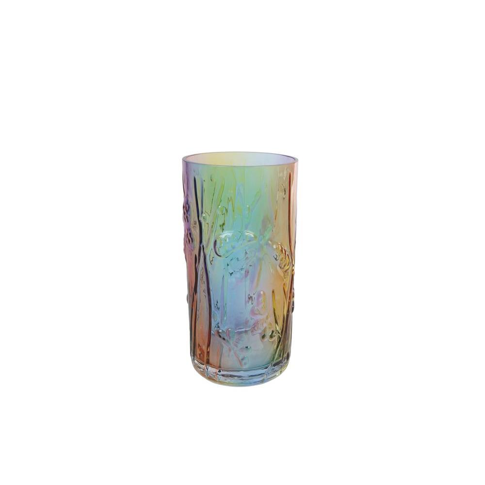 CosyDecor Vaas Rainbow glas dia8,5x17cm