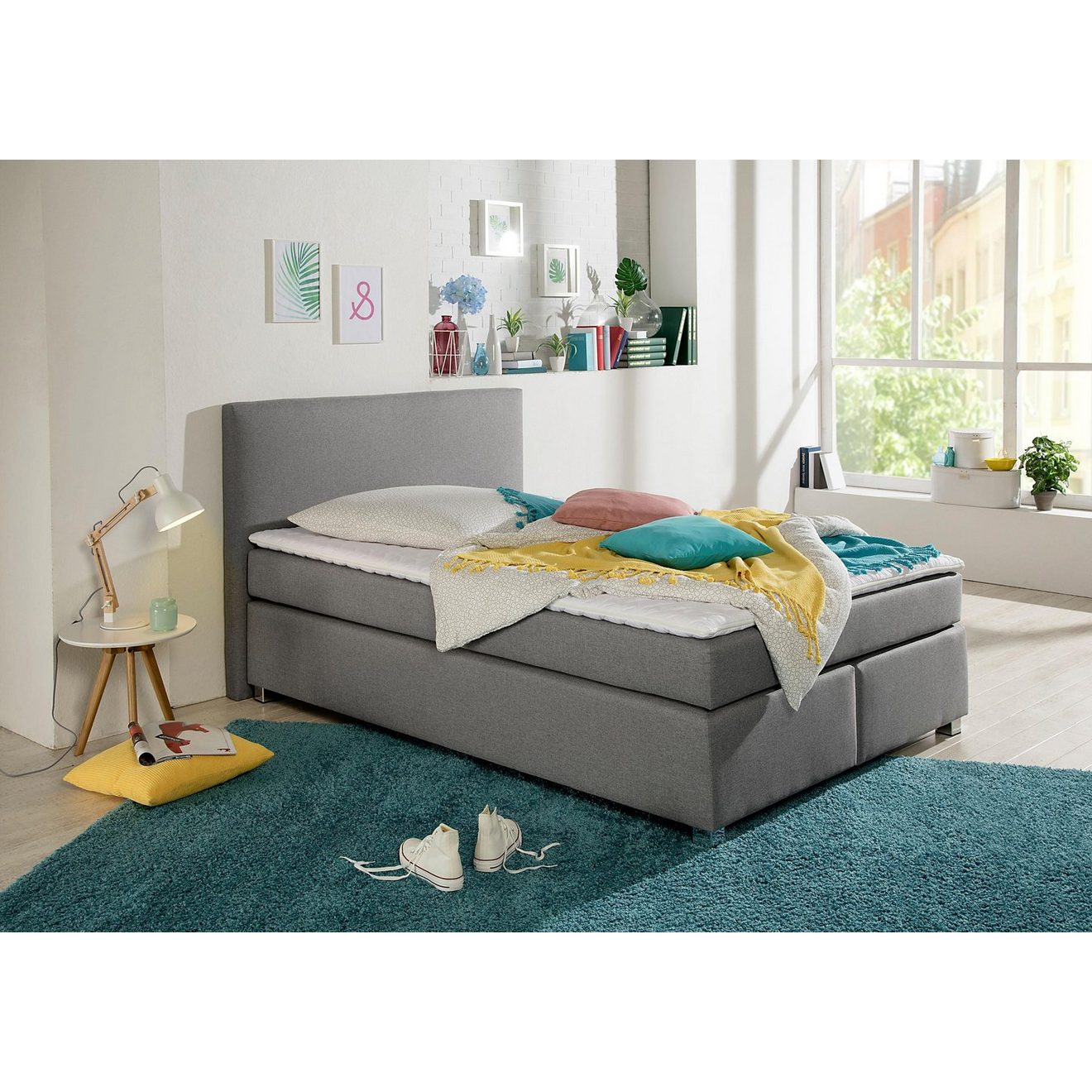 INOSIGN Boxspring Eliana incl. topmatras, in 4 breedten, 3 matrassoorten en 2 hardheden