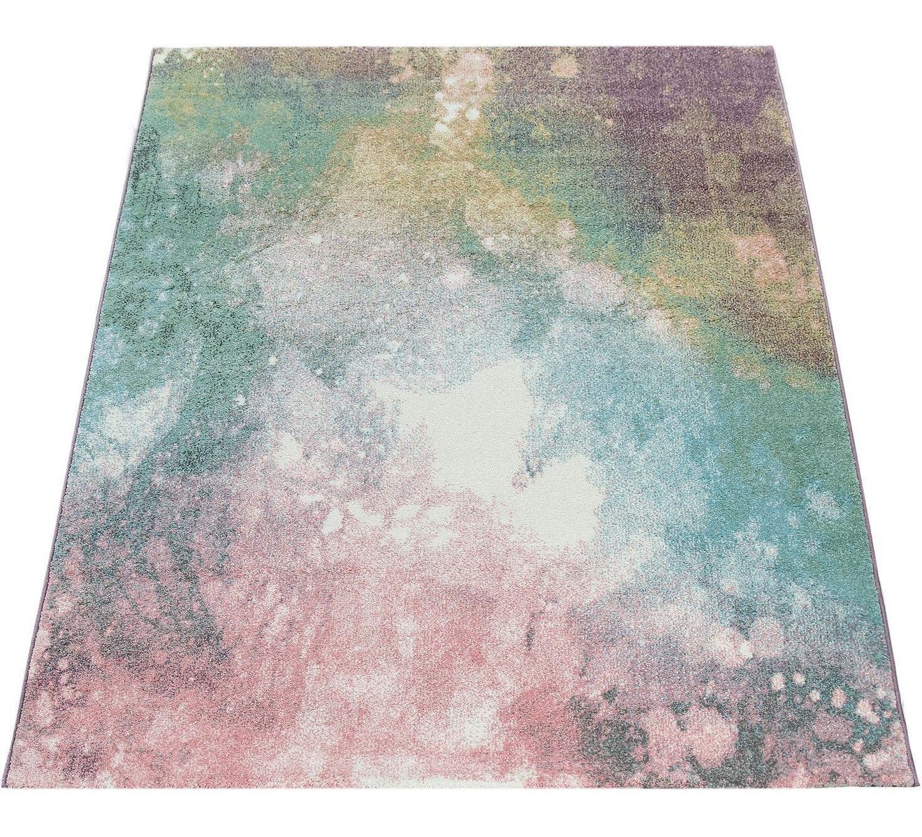 Paco Home Vloerkleed Mero 100 Korte pool, modern design, pastelkleuren, used look