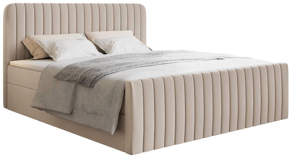 NADUVI Collection Boxspring Adrien chenille met opbergvak 140x200 | 