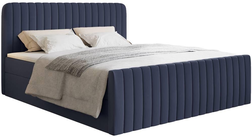 NADUVI Collection Boxspring Adrien chenille met opbergvak 140x200 | 