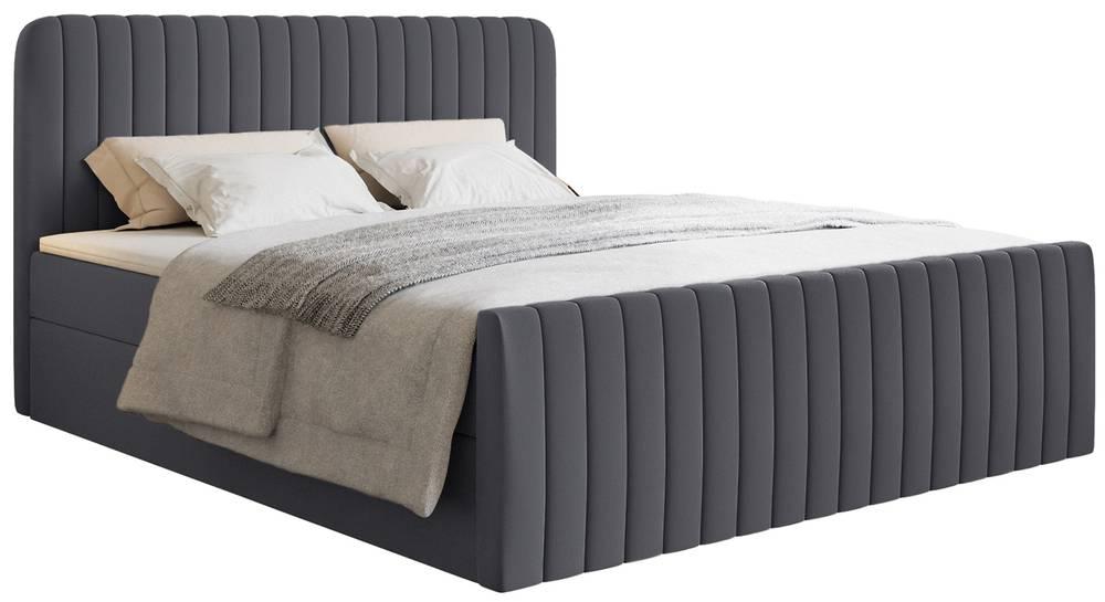 NADUVI Collection Boxspring Adrien chenille met opbergvak 140x200 | 