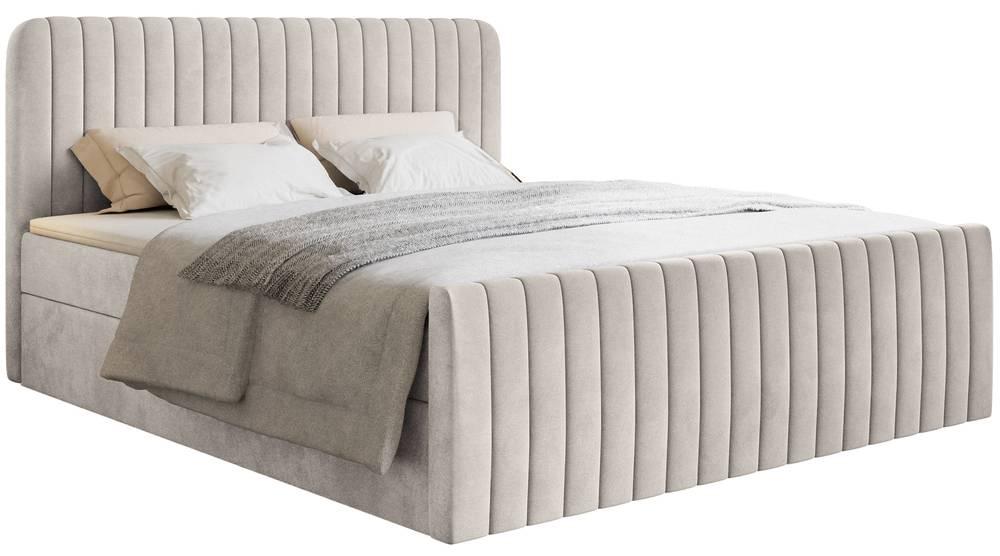 NADUVI Collection Boxspring Adrien velvet met opbergvak 140x200 | 