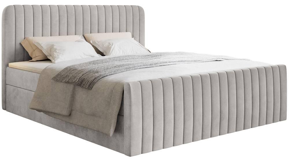 NADUVI Collection Boxspring Adrien velvet met opbergvak 140x200 | 