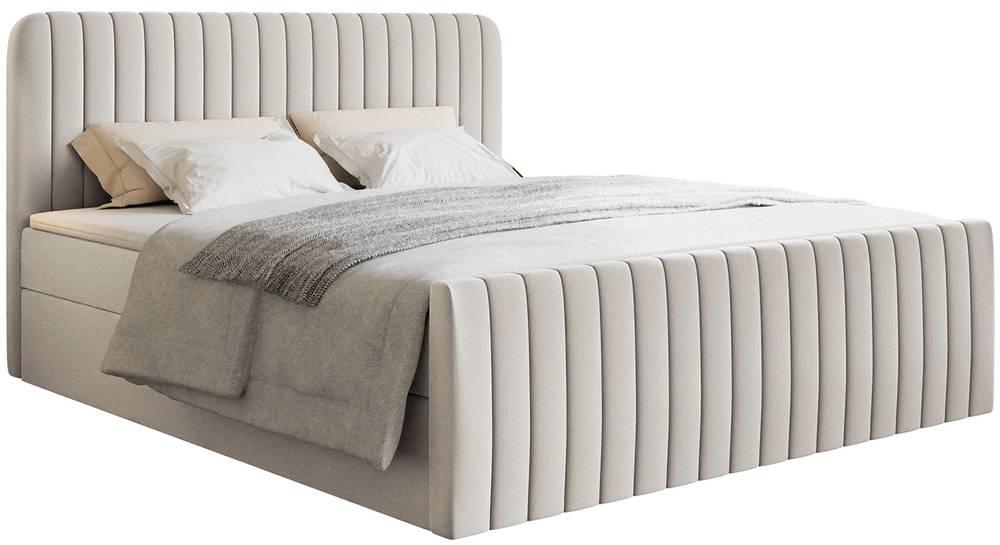 NADUVI Collection Boxspring Adrien chenille met opbergvak 160x200 | 