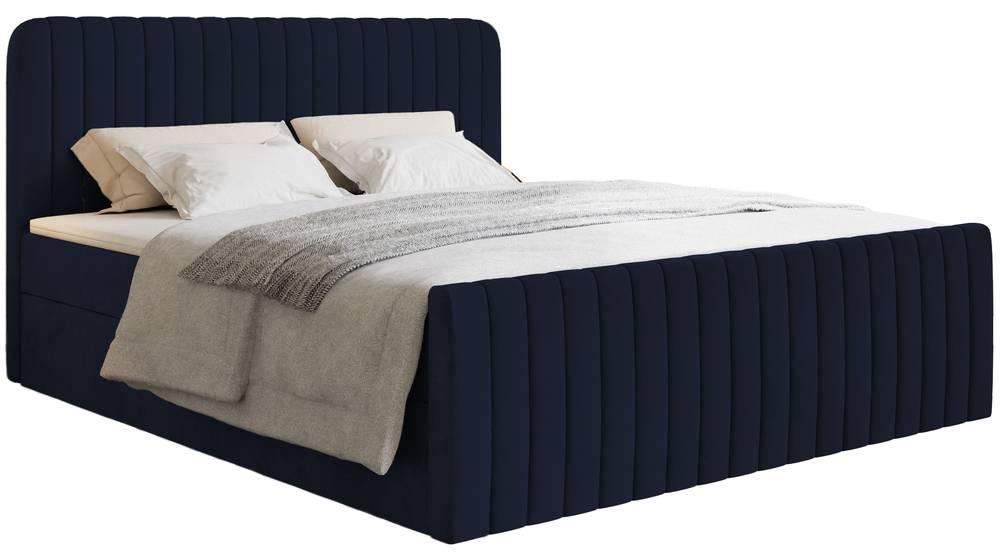 NADUVI Collection Boxspring Adrien velvet met opbergvak 160x200 | 