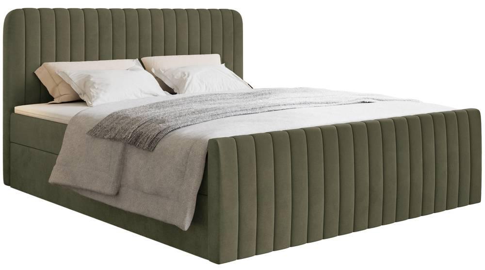NADUVI Collection Boxspring Adrien velvet met opbergvak 160x200 | 