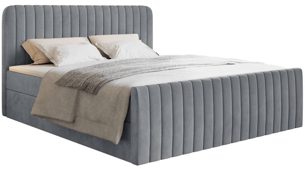 NADUVI Collection Boxspring Adrien velvet met opbergvak 200x200 | 