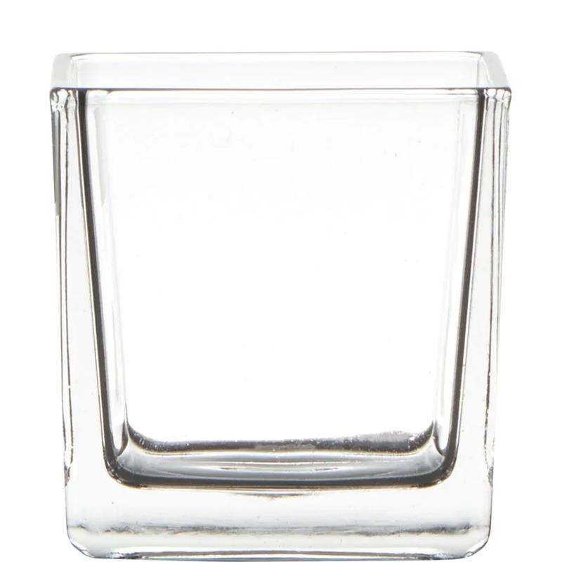 Hakbijl Glass Glazen vaas kubus 8x8x8cm