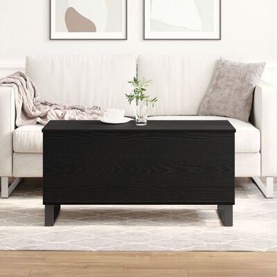 Salontafel 90x44,5x45 cm bewerkt hout zwart eikenkleurig