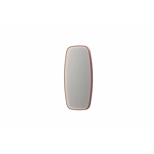 Ink SP31 spiegel - 40x4x80cm contour in stalen kader incl dir LED - verwarming - color changing - dimbaar en schakelaar - geborsteld koper 8409844