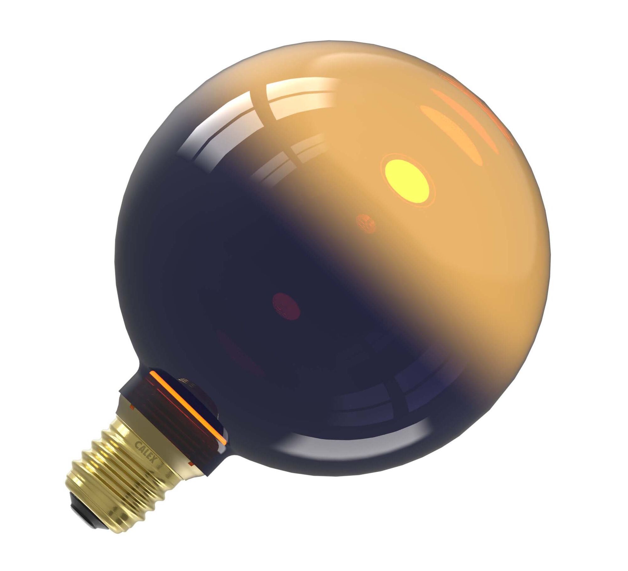 Calex | LED Inception | G125 | Gradient Zwart-Goud Glas | SMD | 3,5W