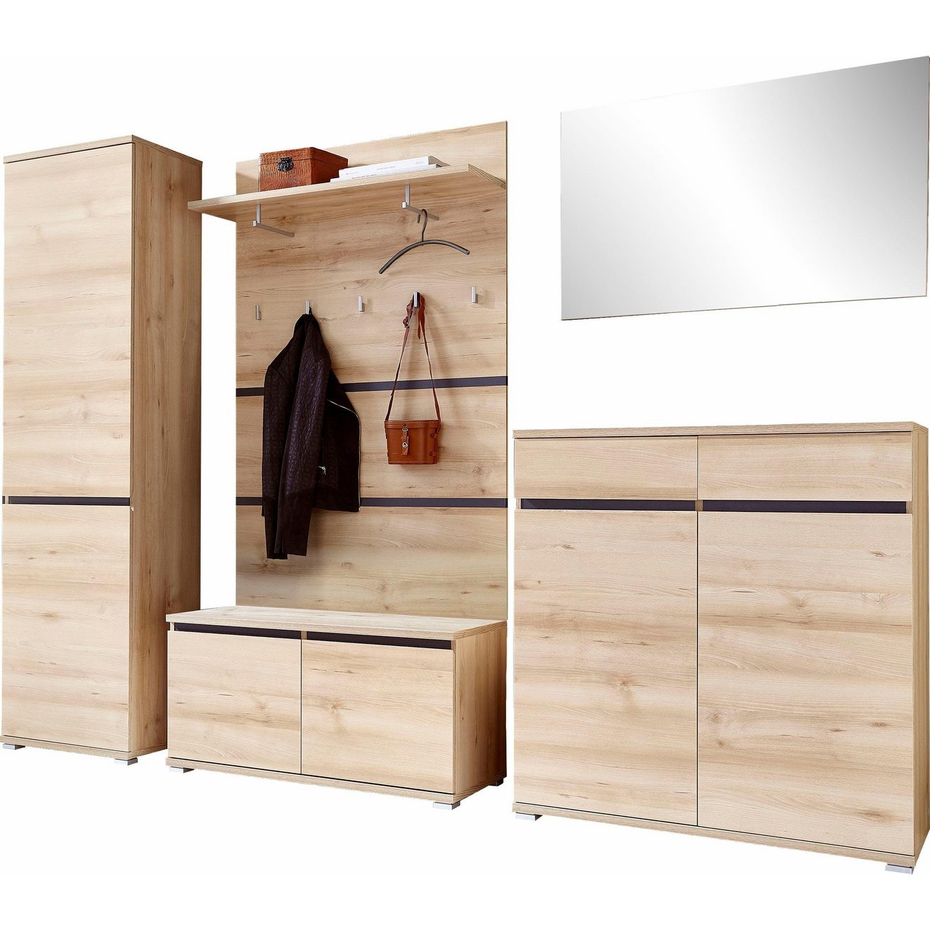 GERMANIA Halmeubelset Lissabon (set, 5-delig)