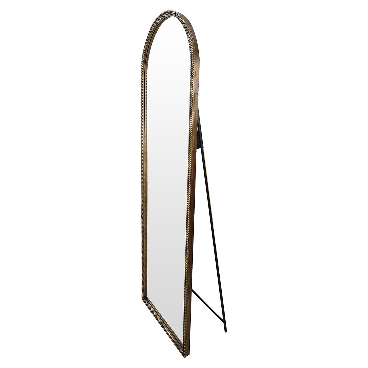 Richmond Interiors Richmond Spiegel Laurine Met standaard, 175 x 56cm - Goud - Passpiegel