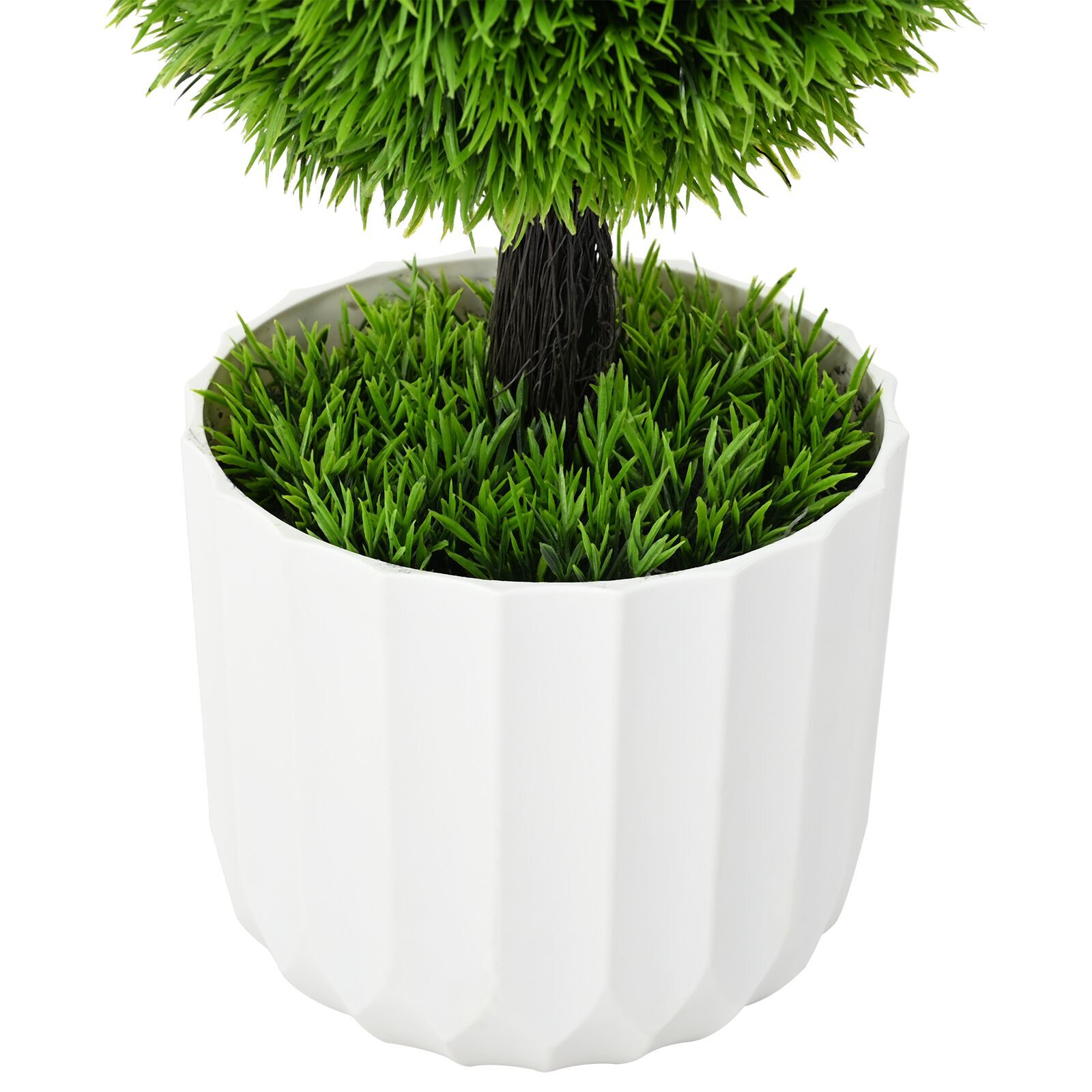 VidaXL Kunstplant Topiary Pine met Pot 24x90 cm Groen