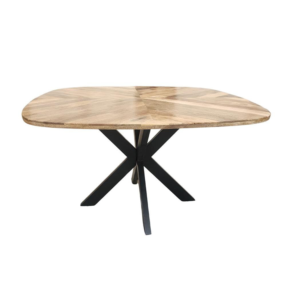 Tower Living Eettafel Silvi Mangohout, 130 x 130cm - Naturel