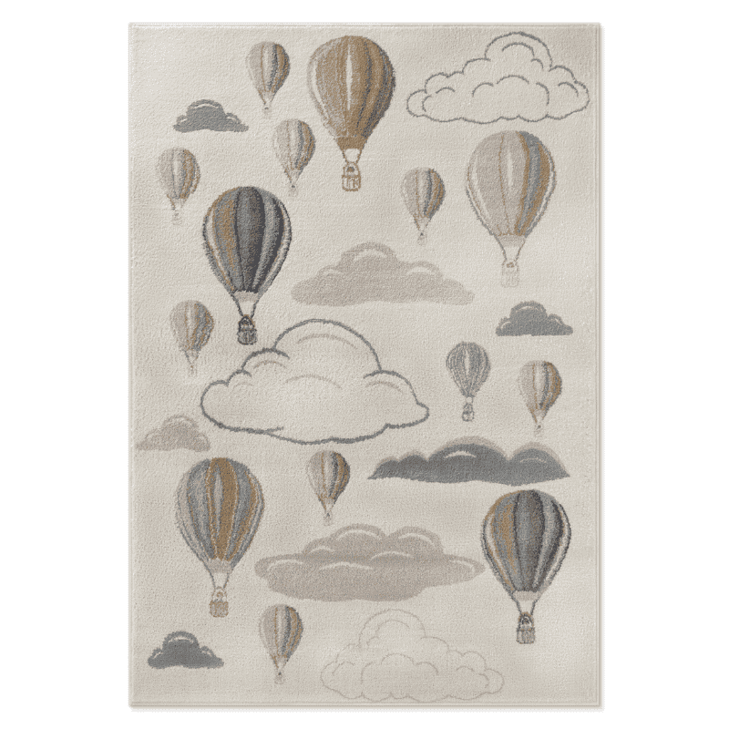 HANSE Home Kindervloerkleed Hot Air Ballon Speeltapijt, stevig, kinderkamer, kortpolig, speelondergrond