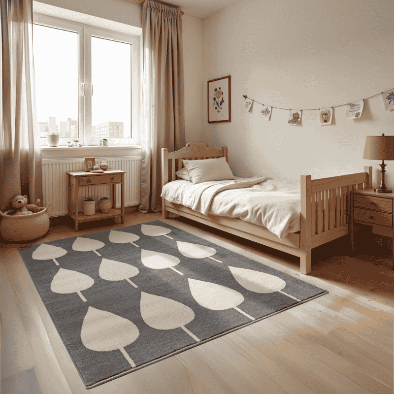 HANSE Home Kindervloerkleed Lovely Leaves Speeltapijt, stevig, kinderkamer, kortpolig, speelondergrond