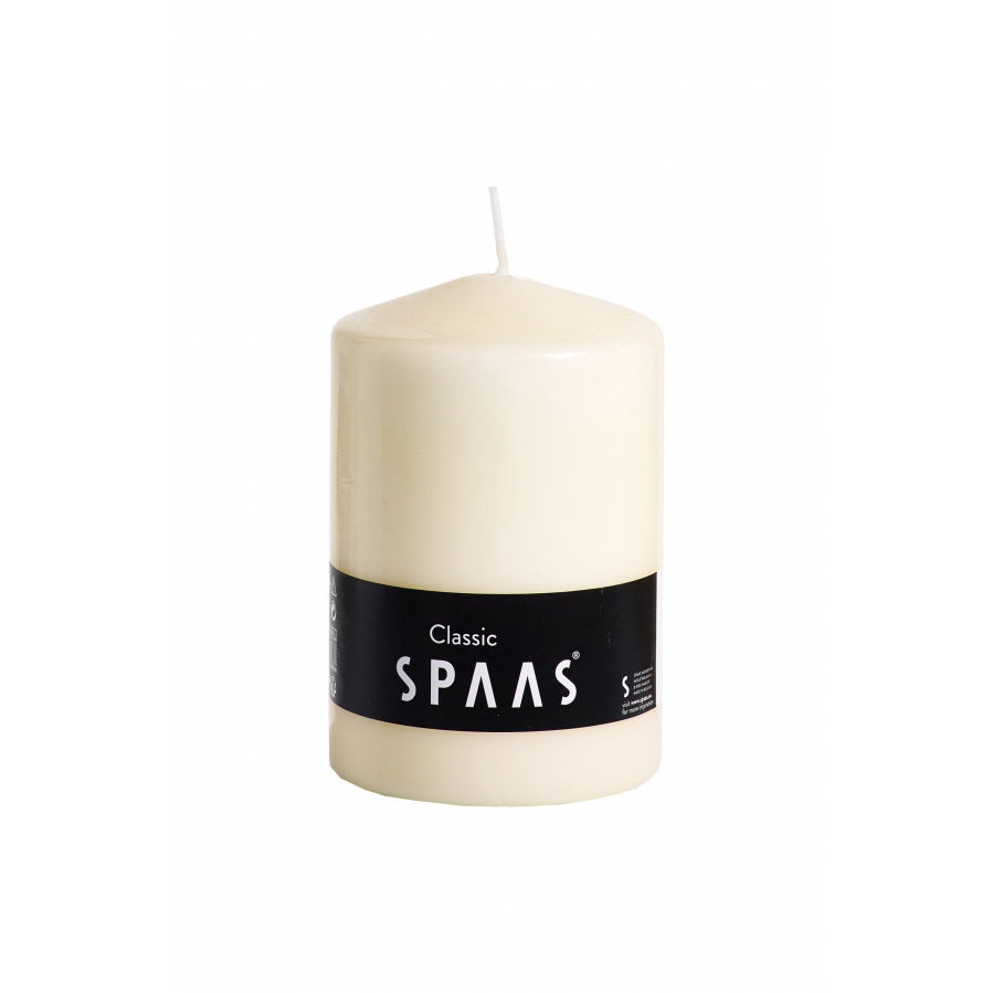 Spaas Stompkaars d10h15 cm ivoor - 