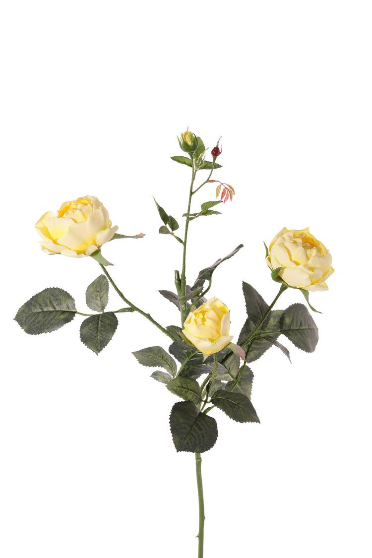 Driesprong collection Roos ariana l.geel kunstbloem zijde nepbloem - 