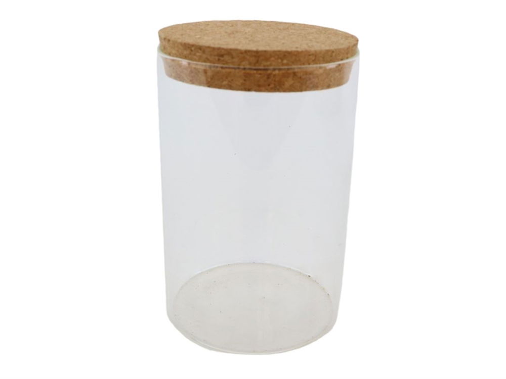 Hbx deco Cilinder zomer d10h16 cm helder - 