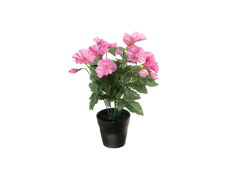 Louis maes Petunia h28 cm p cerise zijde nepbloem - 