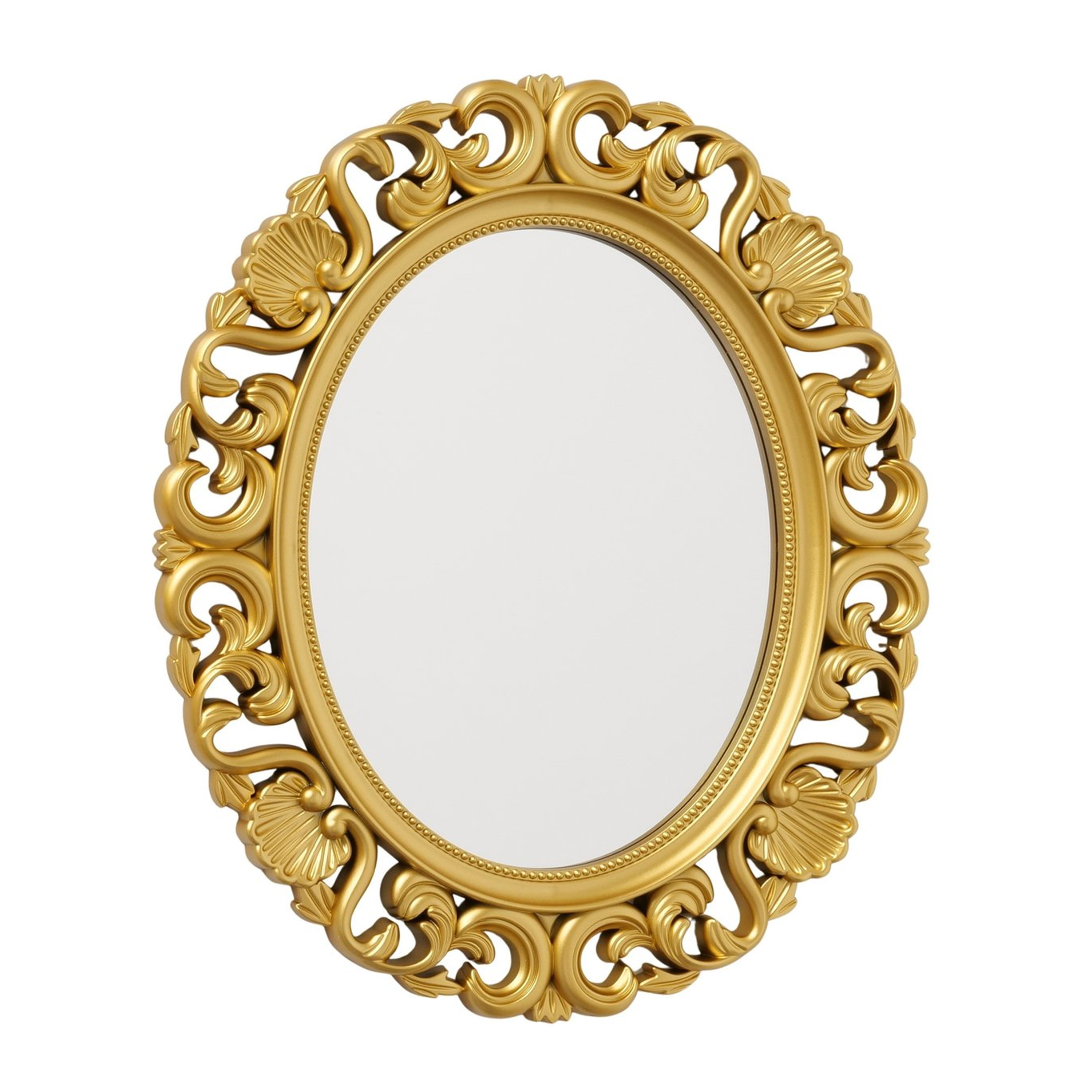 Boltze Wandspiegel Sabrina - goud - ovaal - vintage - klassiek - H37cm -