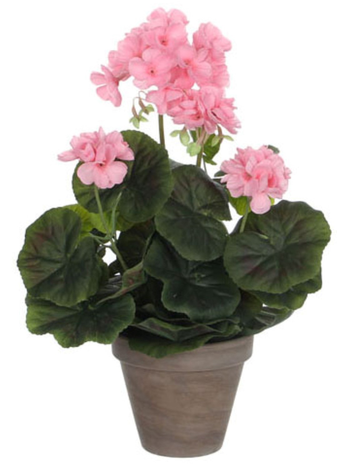 Mica decorations Geranium h34 d20 cm roze in pot Stan d11,5 cm grey Edelman - E-Retail - 