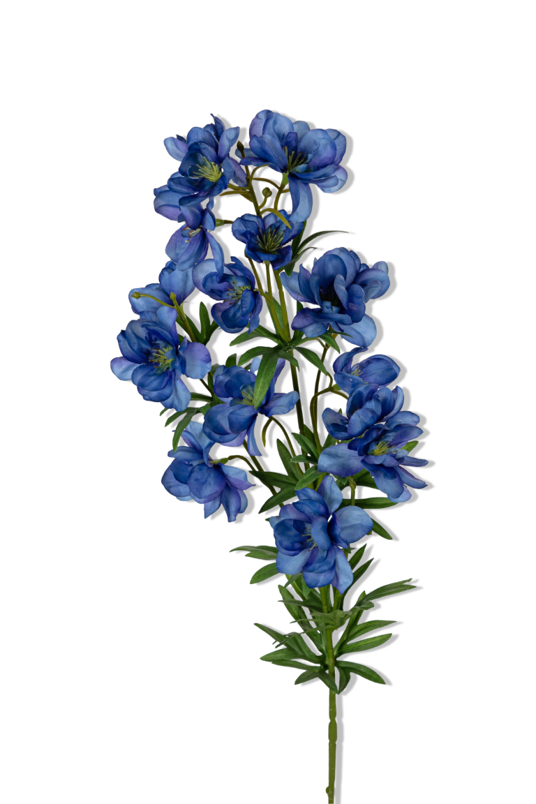 Louis maes Delphinium x3 l84cm dk blauw kunstbloem  - 