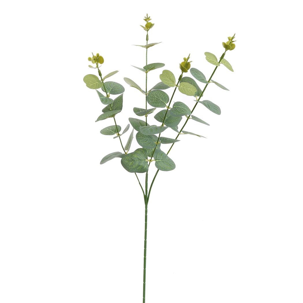 Jasaco Eucalyptussteel l60 cm grijs kunstbloem zijde nepbloem - 