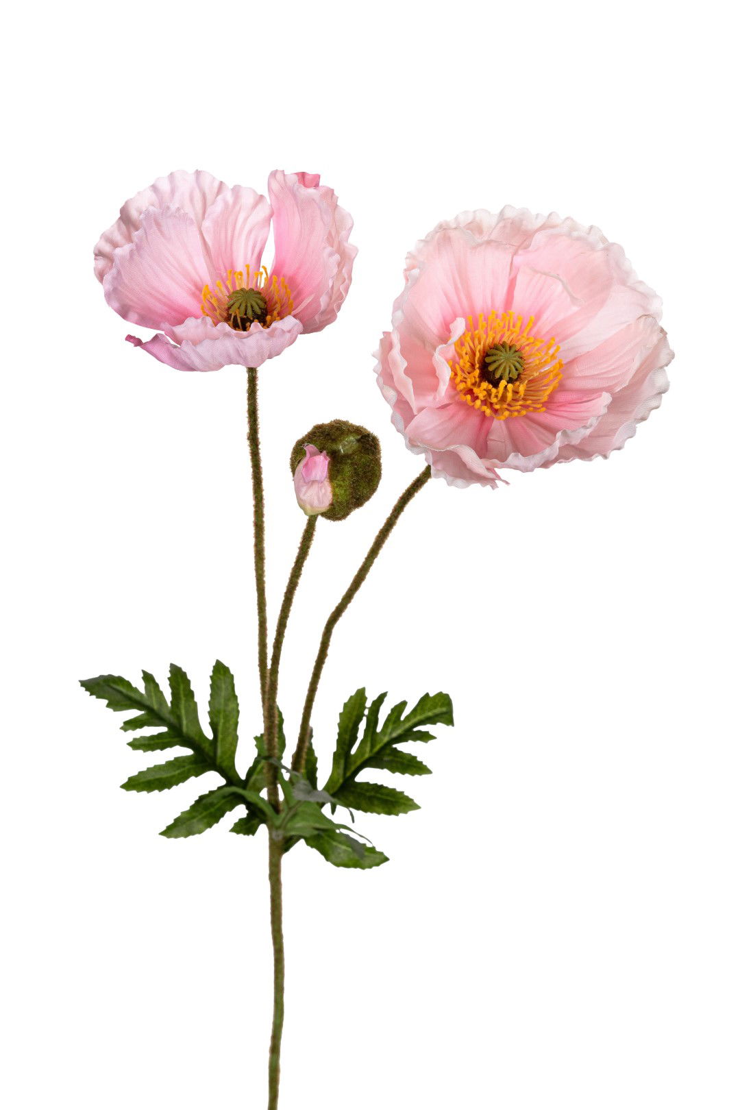 Louis maes Papaver l76cm roze kunstbloem  - 