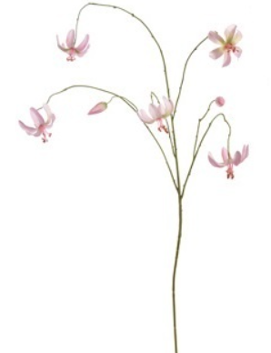 Jasaco Martagon lily 100 cm pink kunstbloem zijde nepbloem - 