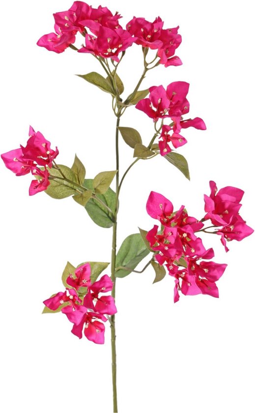 Driesprong collection Bougainvillea spectabilis met 5 uitlopers kunstbloem zijde nepbloem - 