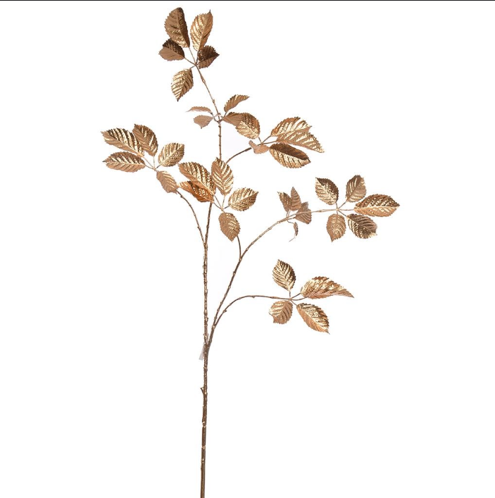 Jasaco Large leaf 112 cm gold kunstbloem zijde nepbloem - 