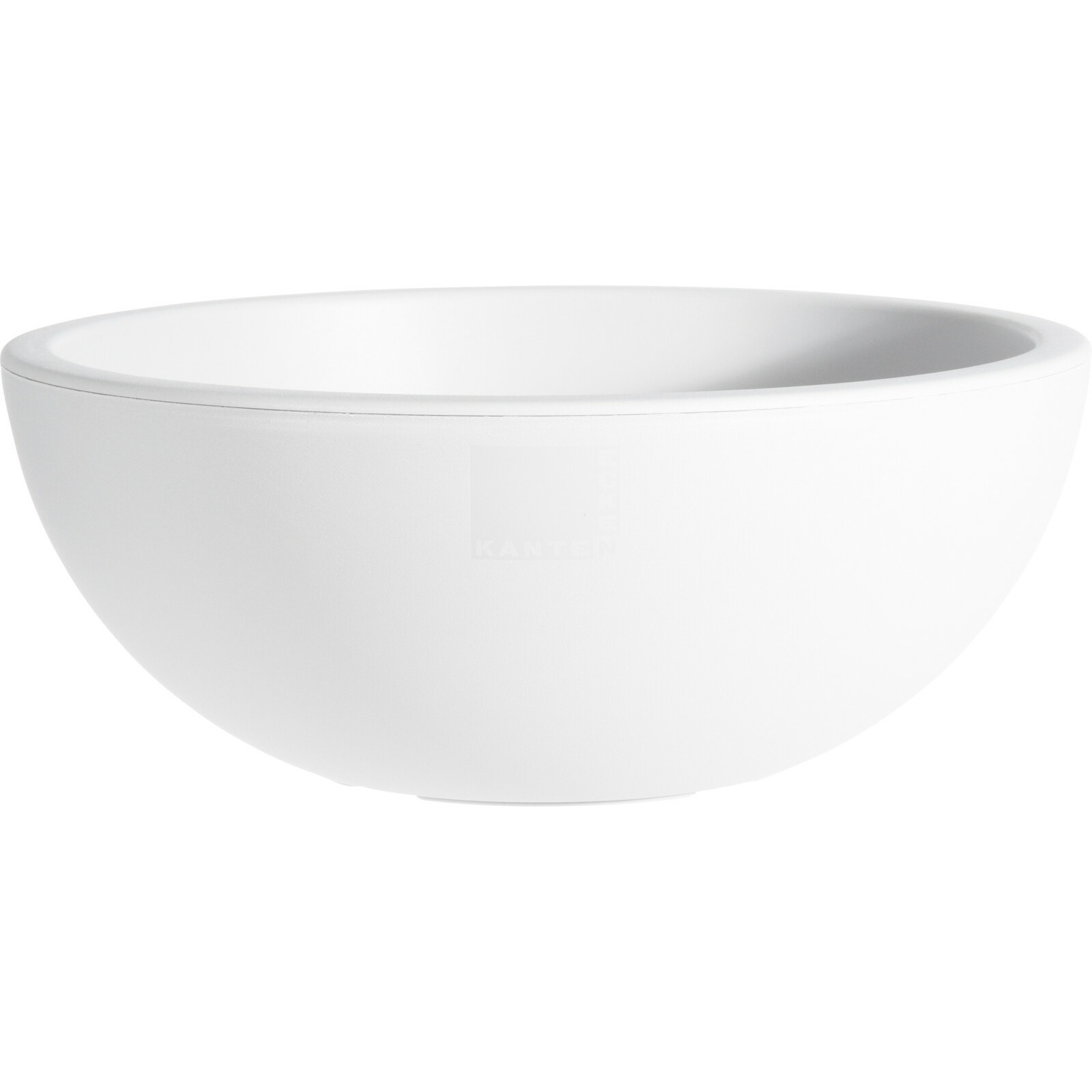 Pro Garden plantenpot schaal - kunststof - wit - D40 x H16 cm -