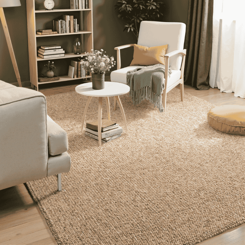 ELLE DECORATION Vloerkleed Rocco Duurzaam, loper, wasbaar, woonkamer, eetkamer, wol-look