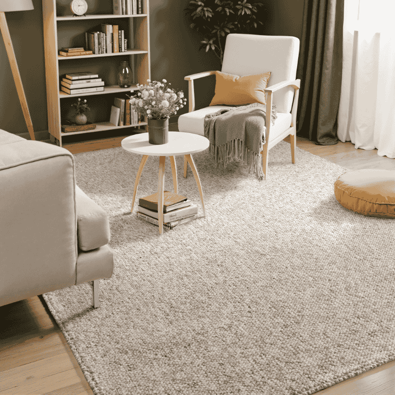 ELLE DECORATION Vloerkleed Rocco Duurzaam, loper, wasbaar, woonkamer, eetkamer, wol-look